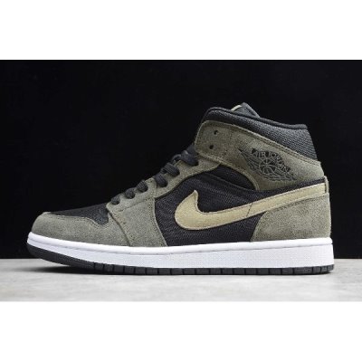 Nike Air Jordan 1 Mid Military Zeytin Yeşili / Yeşil Basketbol Ayakkabısı Türkiye - 2WJSVCCG